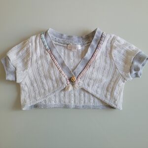 Baby Sara Boho Cropped Crochet Shrug Size 5